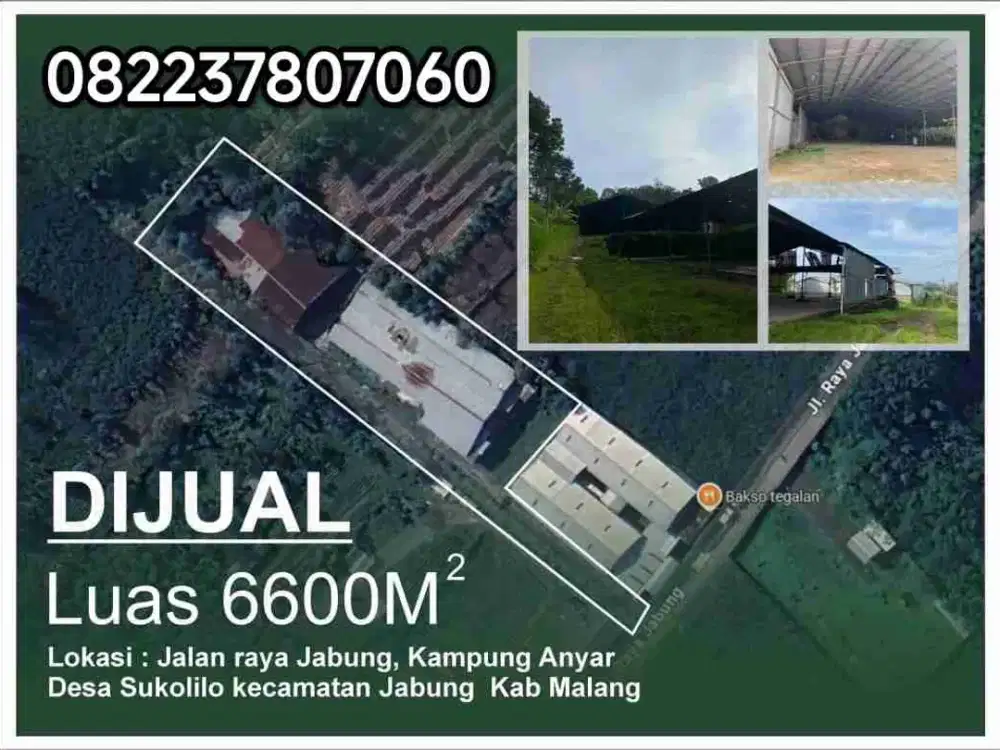 Murah Tanah Industri Jabung Malang