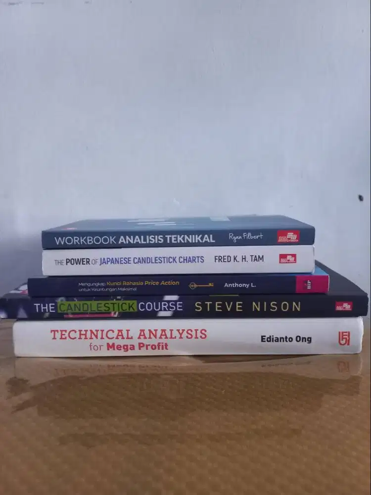 [BORONGAN] 5 Buku Belajar Trading Saham (Steve Nison, Edianto Ong, Ant