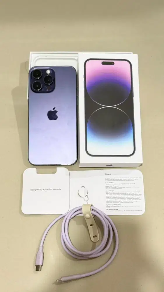 Iphone 14 Promax 128GB Deep purple mulus (Ex Ibox)