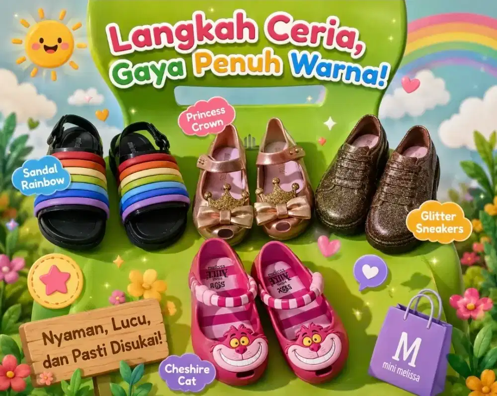 Sepatu anak perempuan mini melissa
