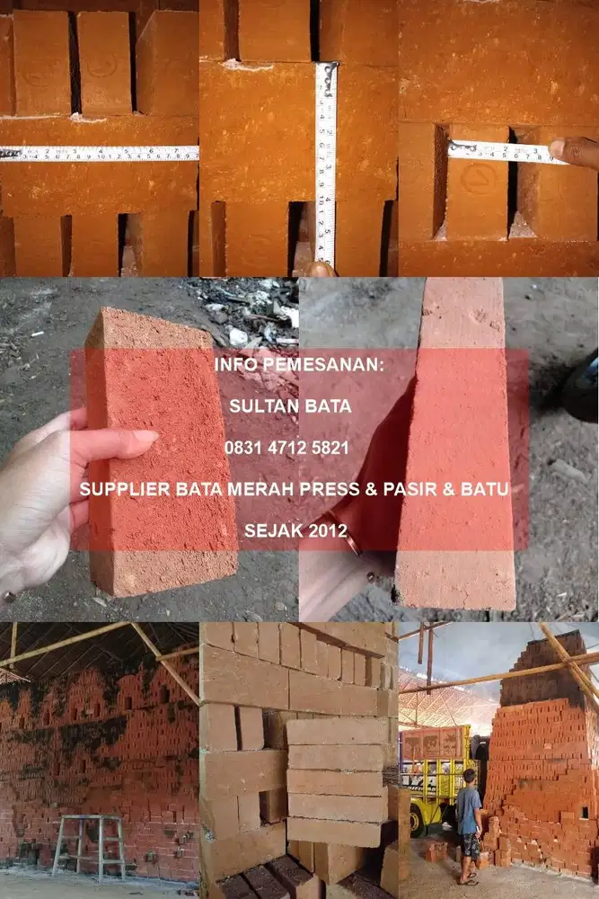 BATU BATA MERAH PRESS JUMBO BERKUALITAS WILAYAH CIAMIS DAN SEKITARNYA