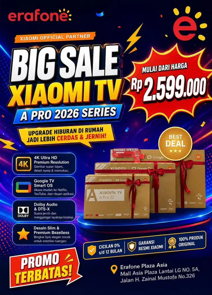 Promo diskon Xiaomi Google Tv