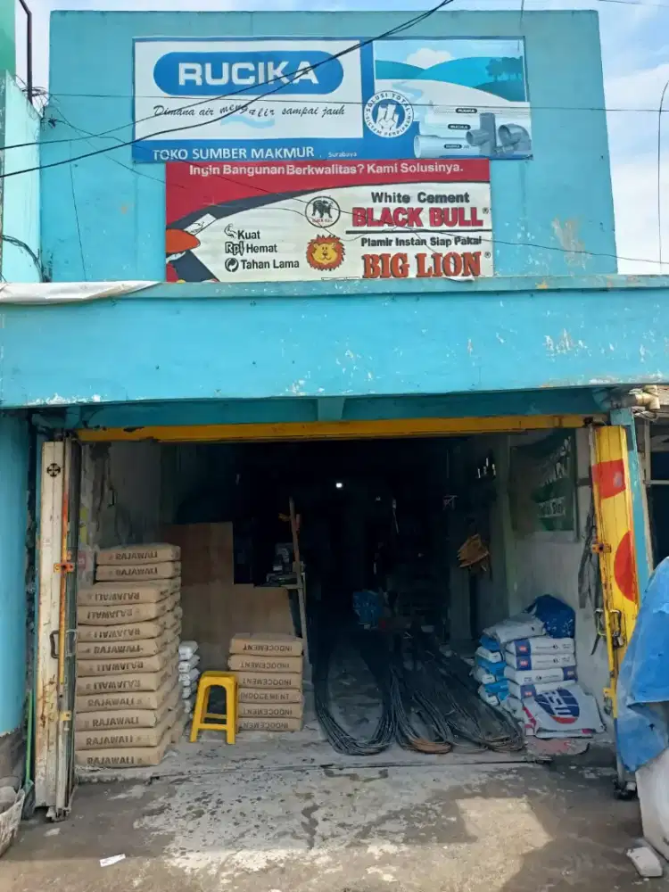 Dijual toko bangunan aktif