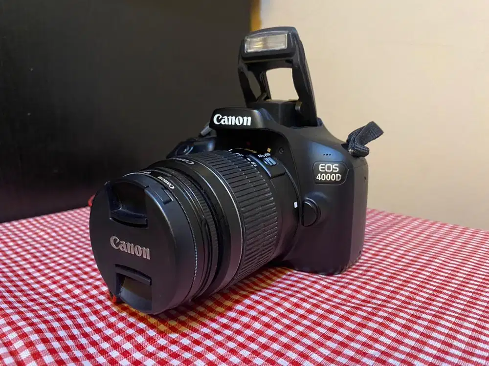 Slr Kamera CANON 4000D Wifi connected camera lemsa siap pakai