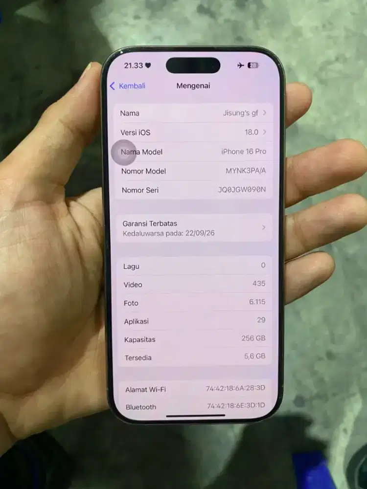 Iphone 16 Pro ibox 256GB
