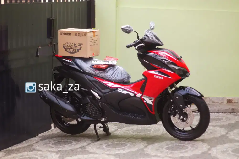 ( KM Nol , Masih Baru ) Yamaha Aerox Alpha 2025 , aerox 2025 pajak on