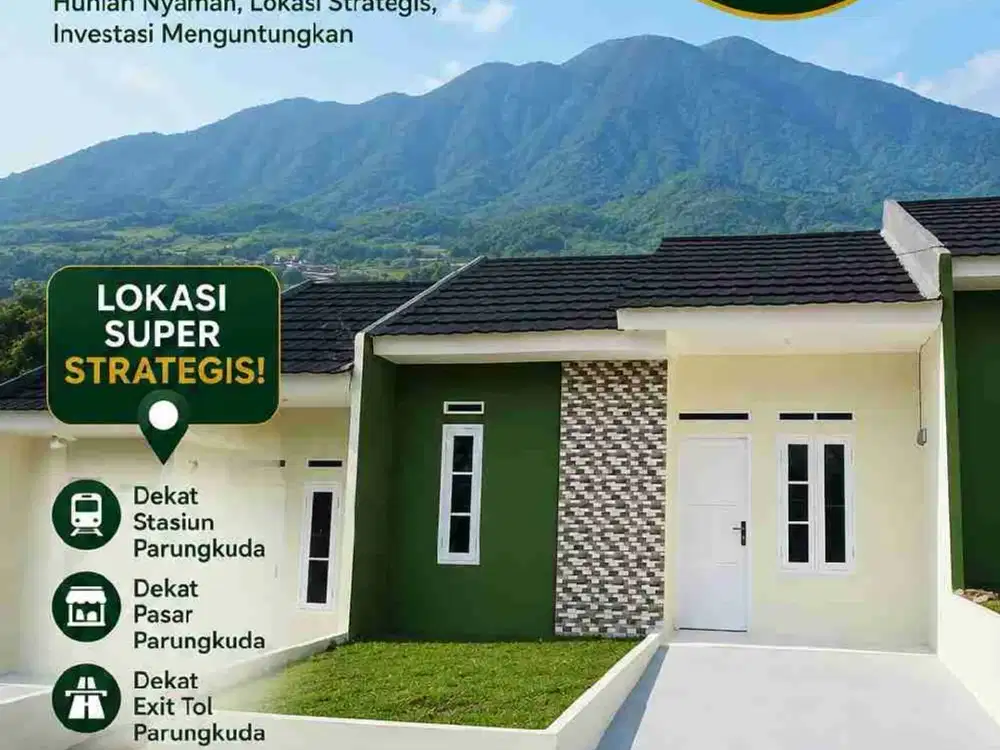 Rumah Minimalis Modern Dekat Stasiun Parungkuda