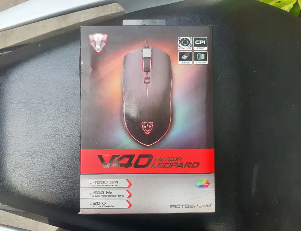 Mouse Motospeed V40 Meteor Leopard (BACA DESKRIPSI)