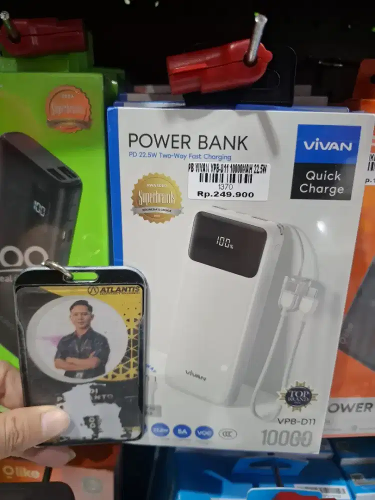 VIVAN VPB-011 10000MAH 22.5W
ATLANTIS DAHSYAT