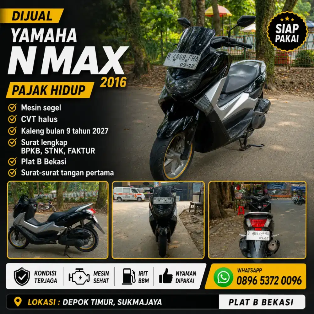 Yamaha Nmax 2016 Bekasi Non ABS