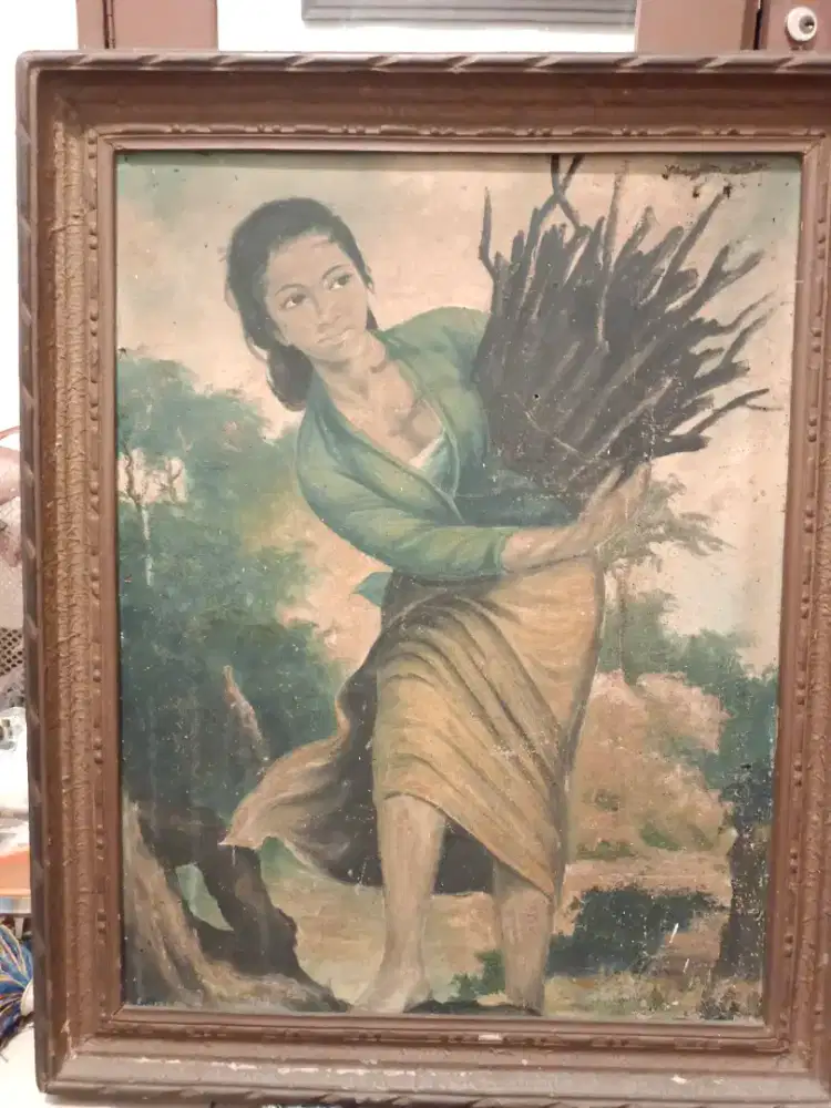 Litografi Cetak Vintage Klasik Era 1960-an