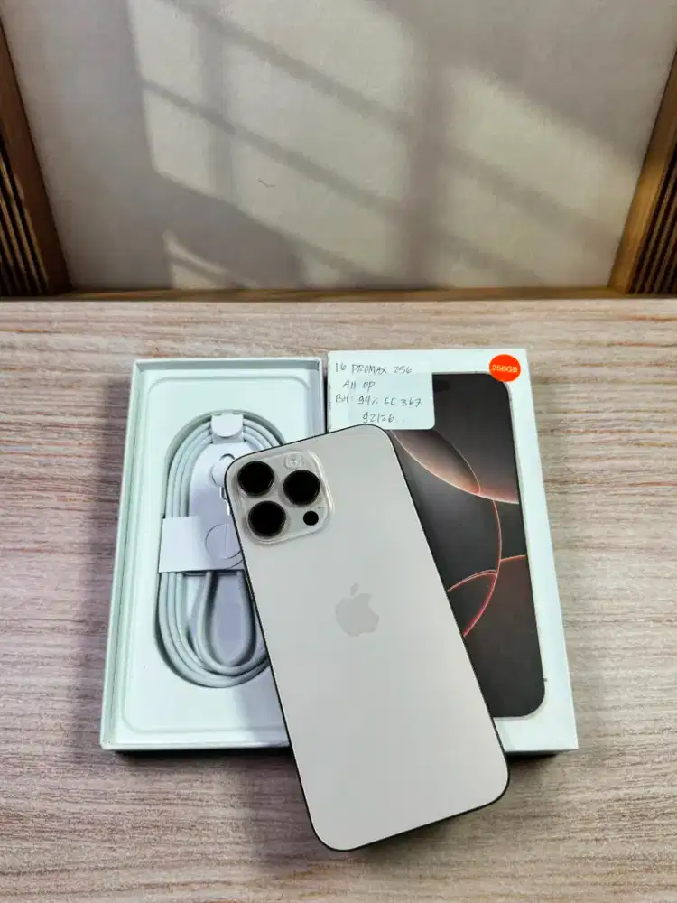 iPhone 16 PM 256 Inter all op
