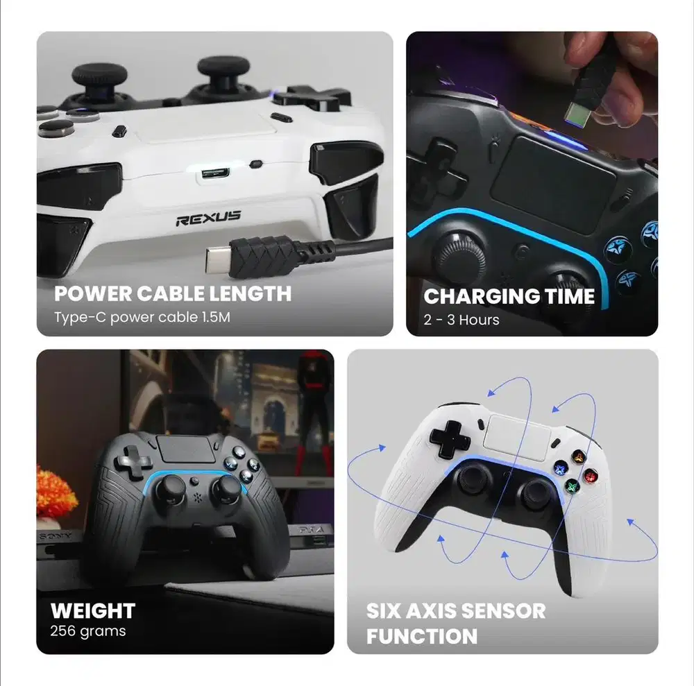 REXUS GAMEPAD GX300 GARANSI 1 TAHUN