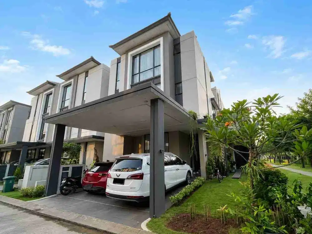 DIJUAL – Rumah Mewah Hook 3 Lantai di Cluster Sentarum Asya