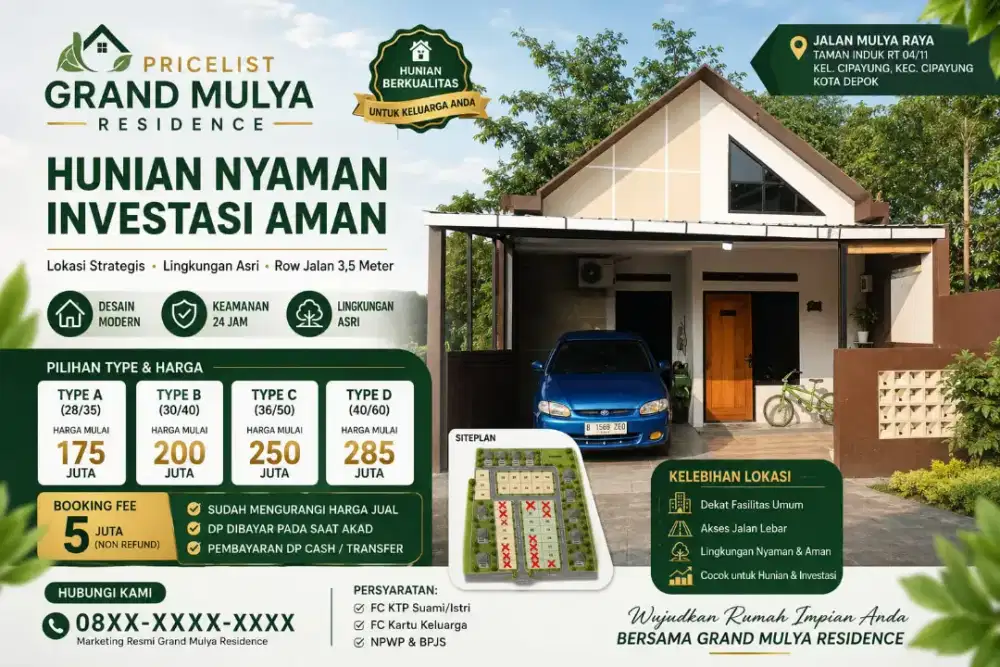 Rumah Modern Scandinavia Di Cipayung Kota Depok
