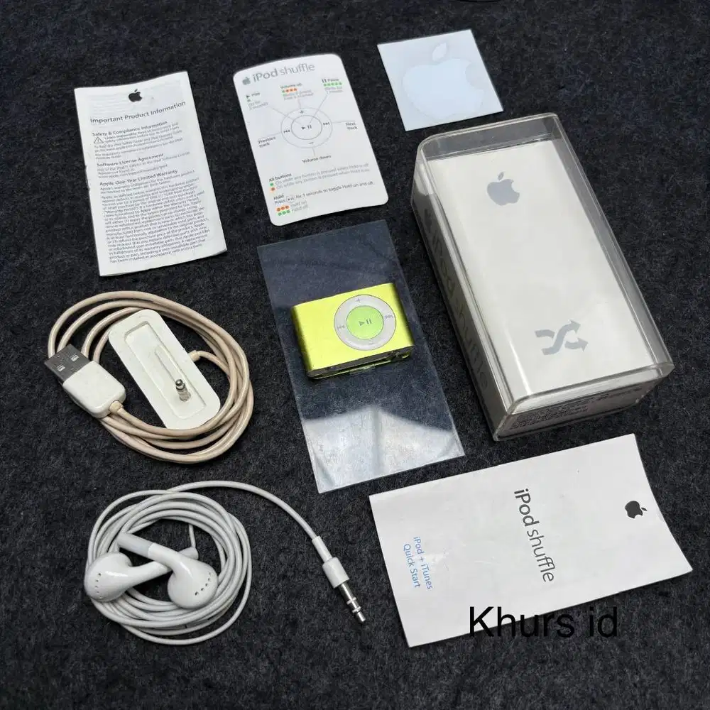 ipod shuffle 2nd 1gb green - apple collection