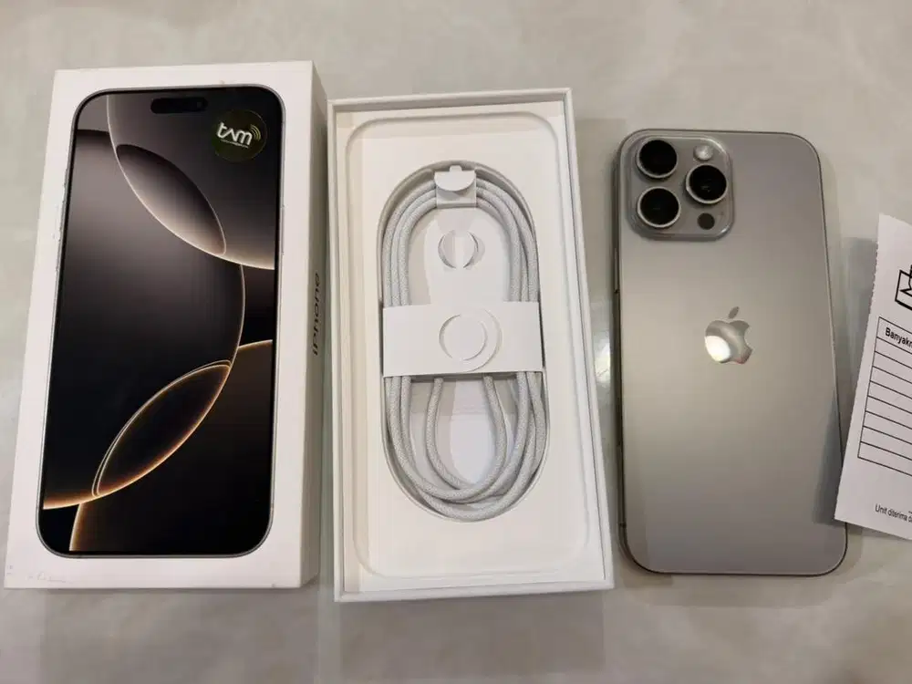 iPhone 16 Pro Max titanium dan garansi