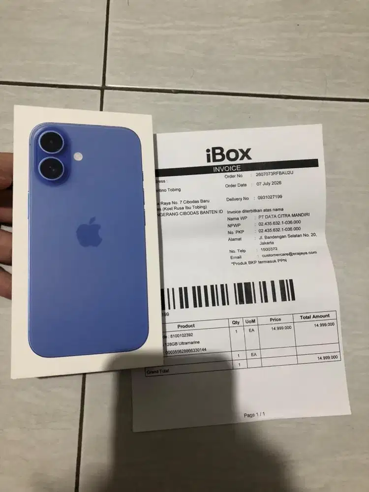 Iphone 16 New Ibox - Hadiah Kantor