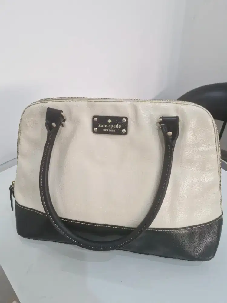 Tas Tote Kate Spade Wellesley Alessa Satchel Two Tone Large.