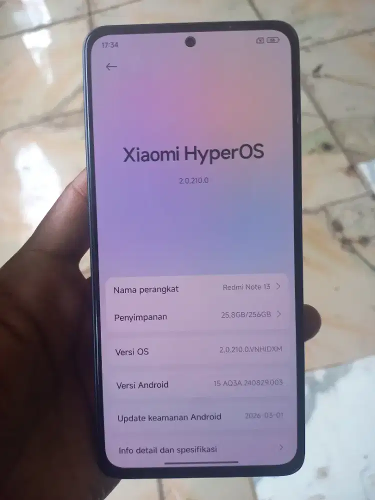 Redmi note 13 RAM 8/256