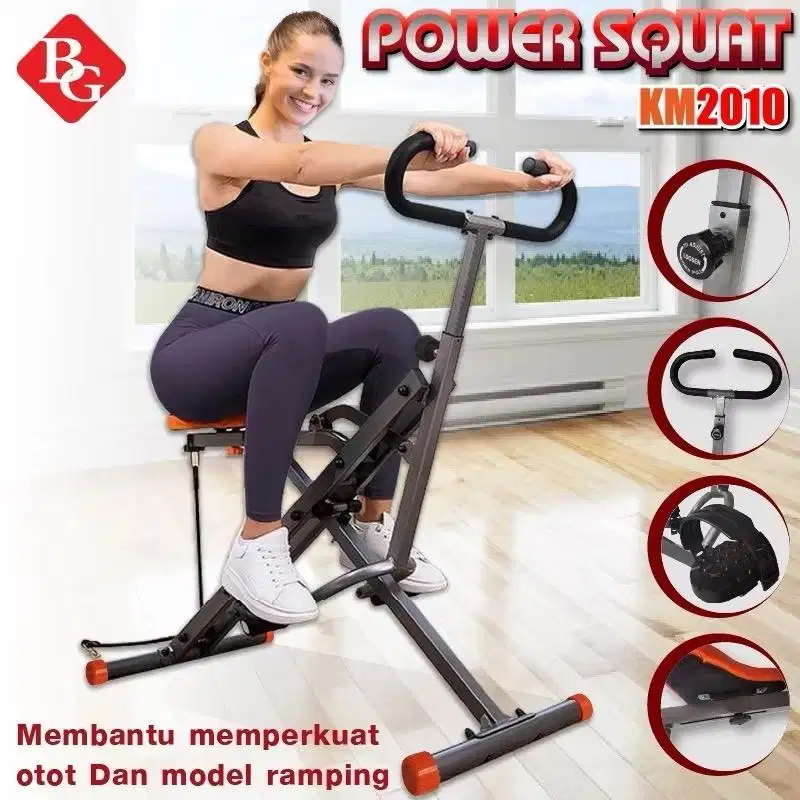 Sport power squat alat olahraga fitness latihan otot perut pinggang