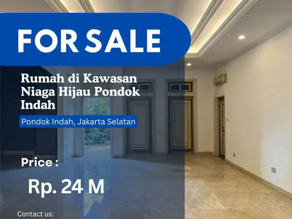 DIJUAL CEPAT RUMAH NIAGA HIJAU PONDOK INDAH PRIME LOKASI
