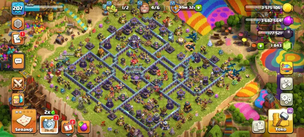 Akun CoC Level Tinggi, Siap Push Trophy