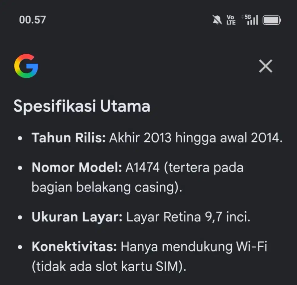 Ipad air2 dan Tab Go Edition all ori segel normal
