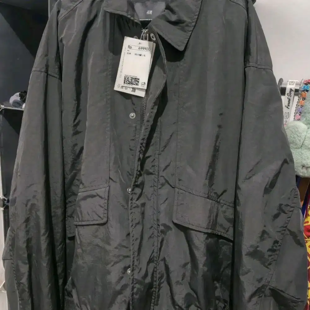 Jaket Harrington H&M Black ukuran M New