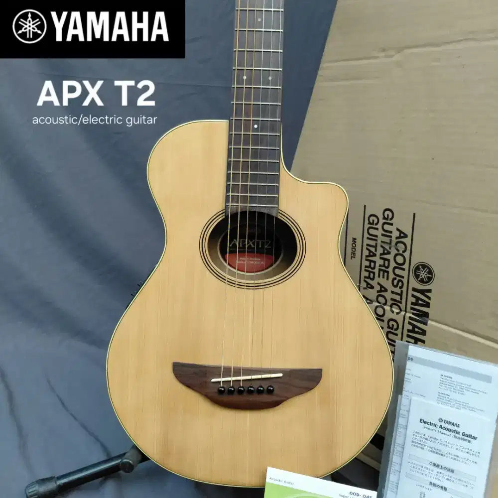 Yamaha APX T2 Original Gitar Akustik Elektrik 3/4 Travel size string