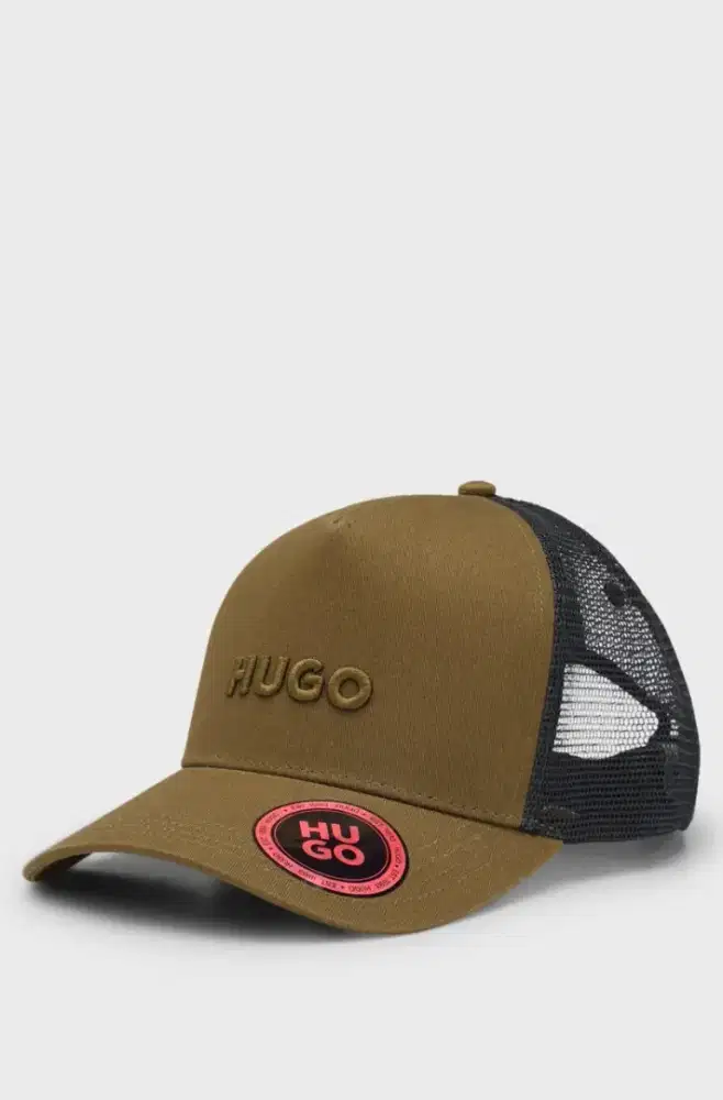 Topi Hugo 100% Original Logo Timbul 3D Sangat Langka