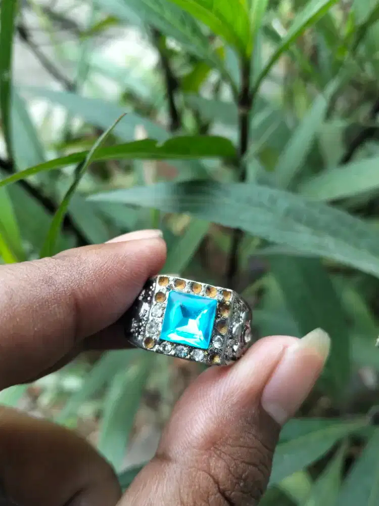 Akik blue topaz asli