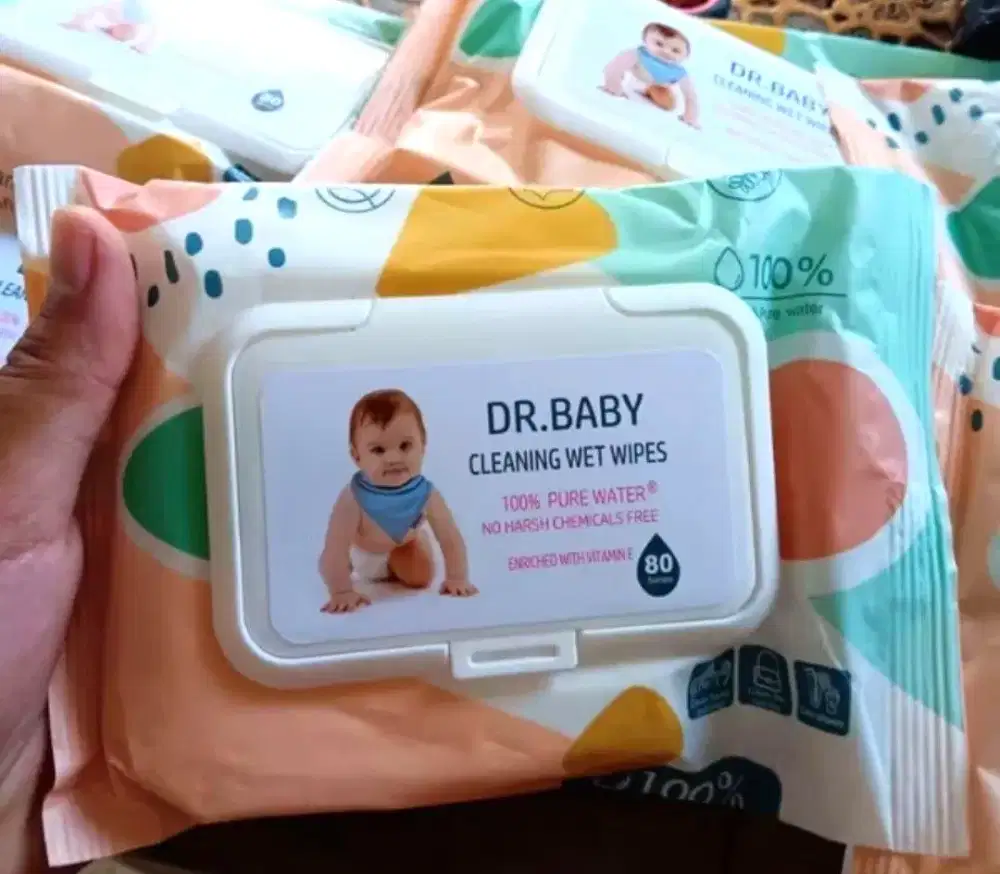 Tisu Basah Bayi Dr.Baby 100% Pure Water 6 Pack