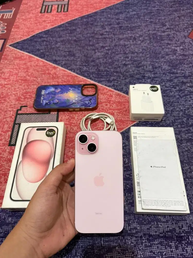 Iphone 15 128gb pink ibox bh 100 garansi on