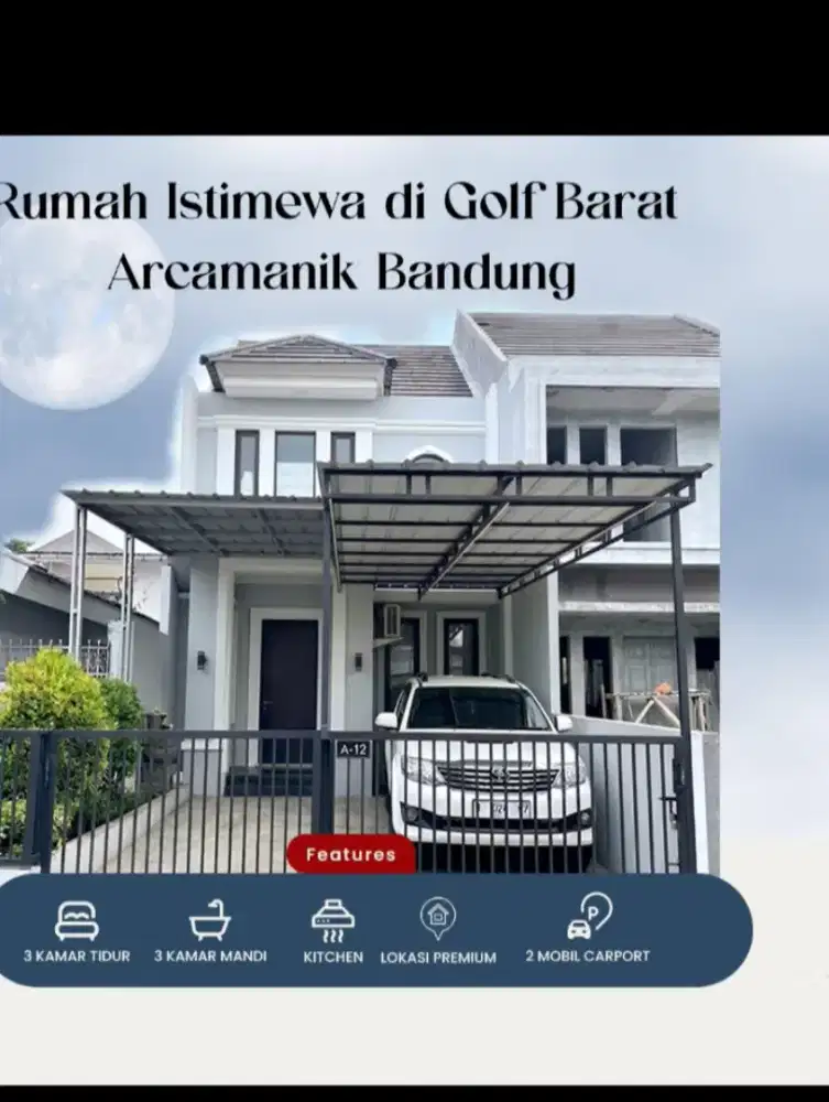 Rumah mewah di jual  komplek goleup Antapani