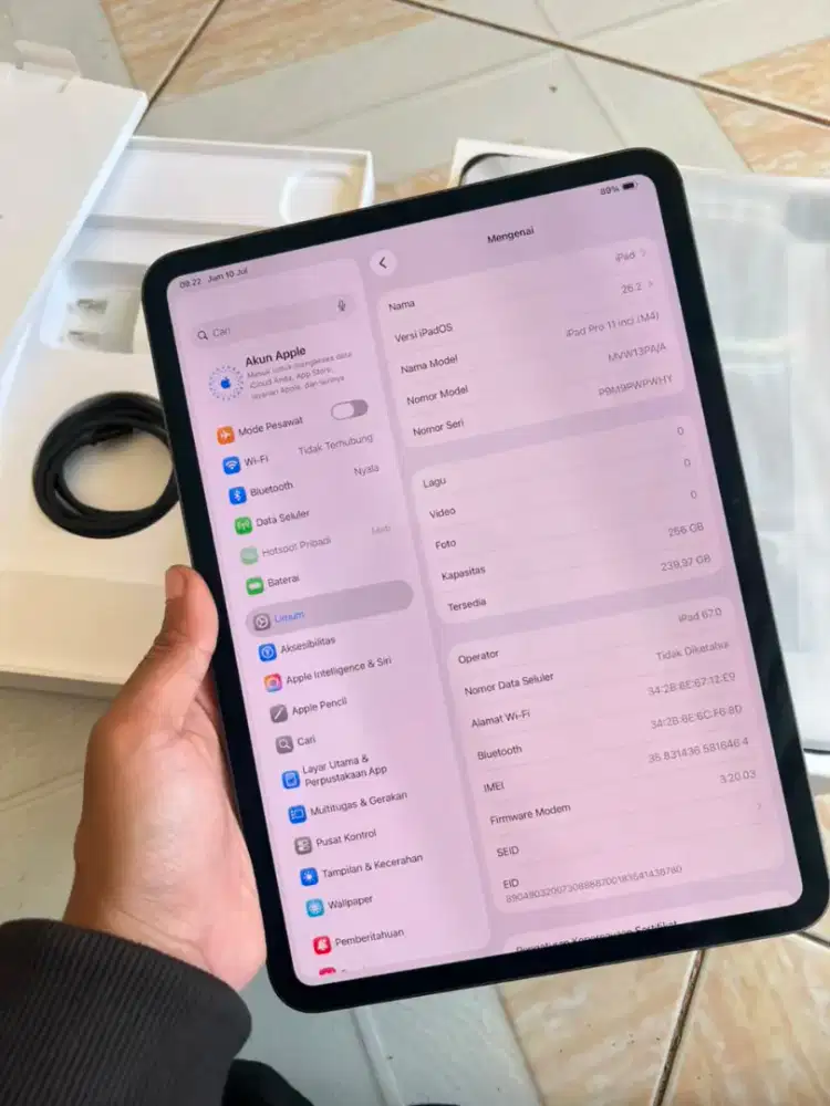 Ipad pro m4 11inch 256 celluler iBox Like New