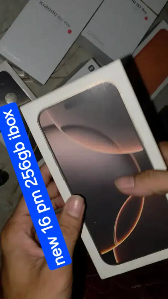 Jual/tt new iphone 16 promax ibox 256gb 16 pro max fulset