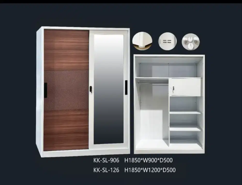Lemari pakaian pintu sleding