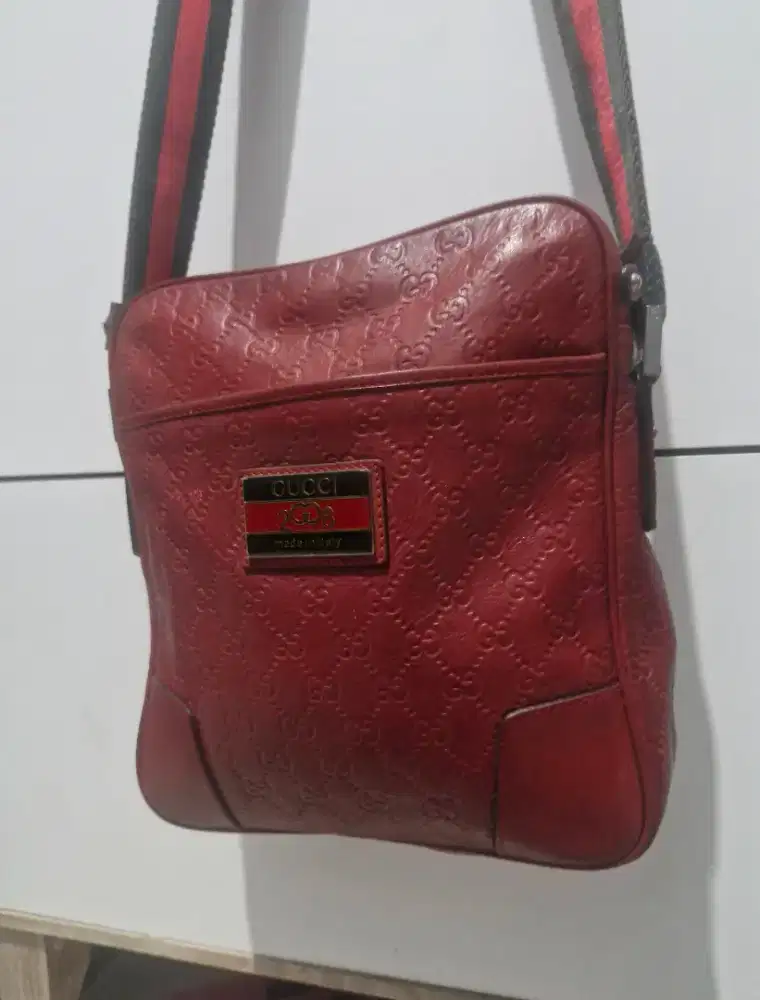 Super jackpot tas selempang Gucci original edisi 2008 kulit asli