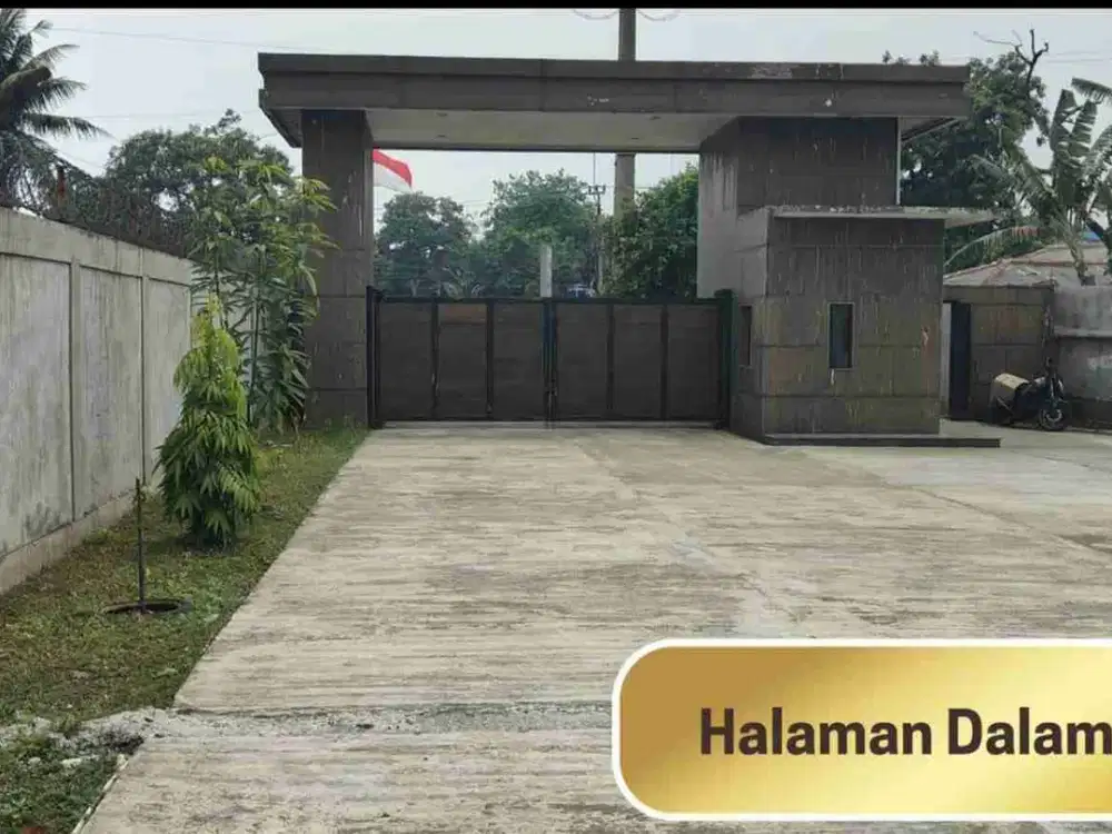 tanah dan pabrik luas di gunung putri bogor