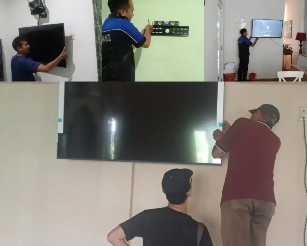 Braket plus pasang atau jasa pasang terima rapih breket bracket led tv