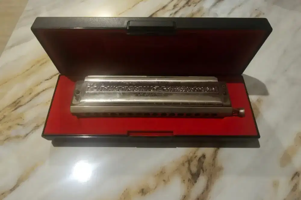 Hohner Chromonica 64 280/64 C Made in Germany Ori Lengkap Box & Manual