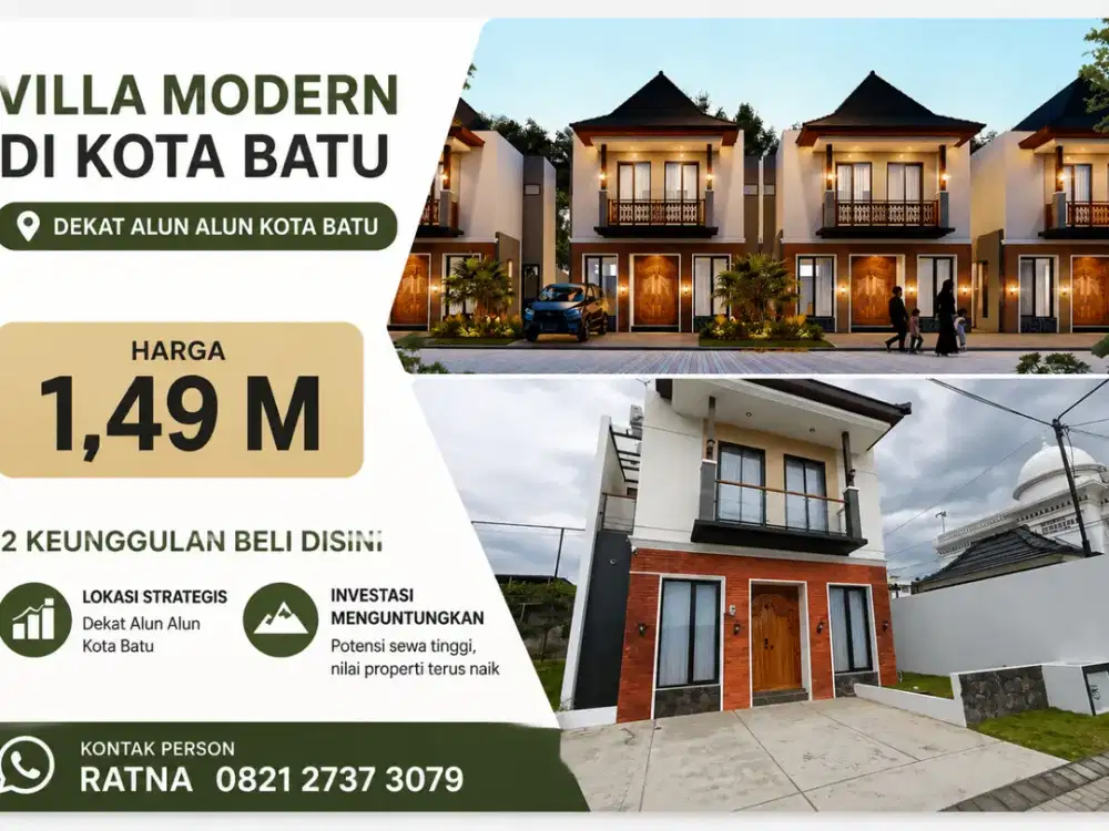 VILLA DEKAT ALUN ALUN KOTA BATU