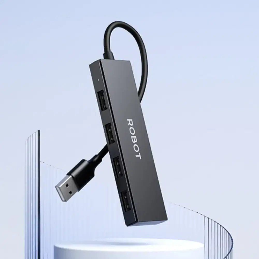 ROBOT H130 USB Hub 4 Port USB 2.0 Splitter Laptop PC Original