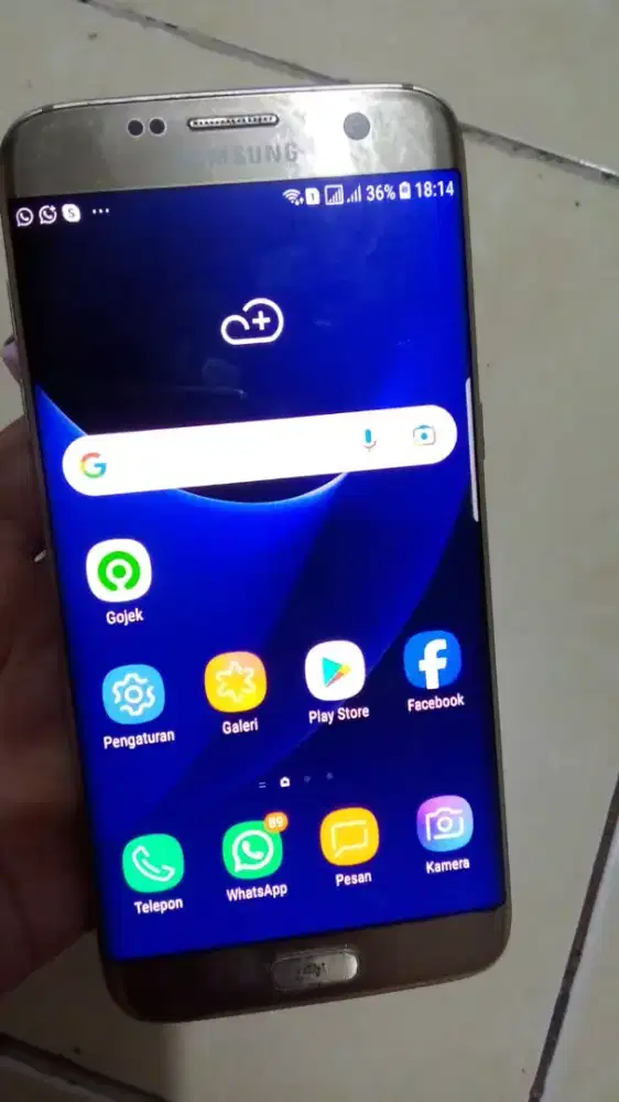 Jual hp samsung s7 ram 4 64gb+carger asli