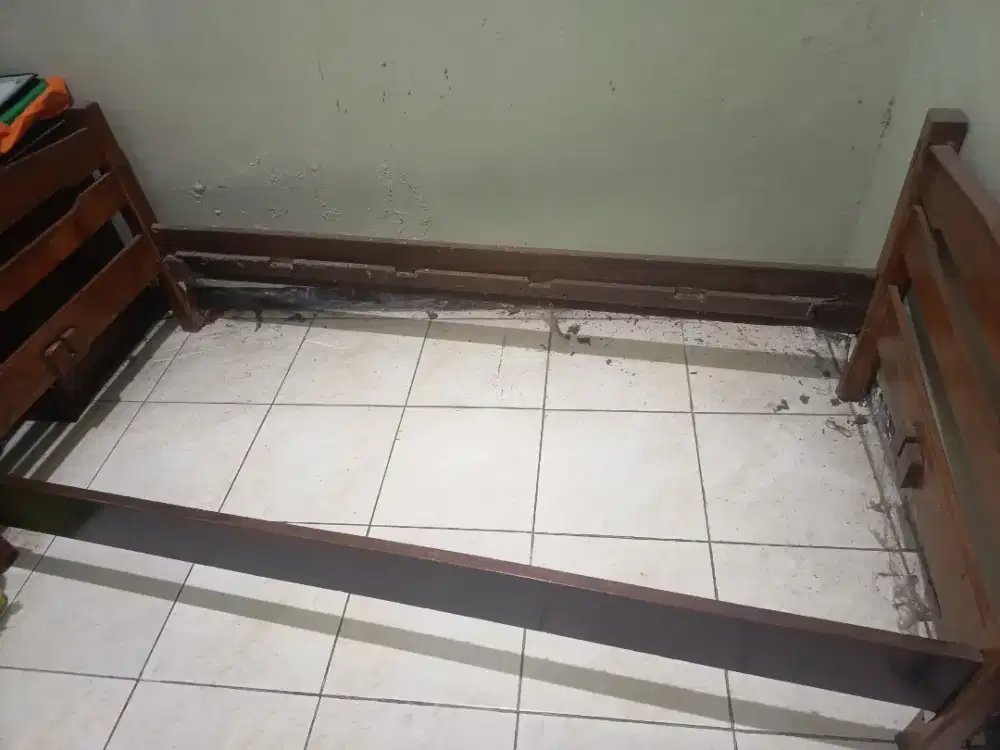 Rangka kasur dipan kayu uk 100x200 cm