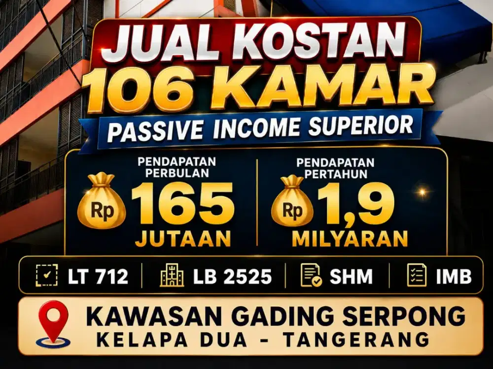 JUAL KOST KOSAN KOSTAN KAWASAN GADING SERPONG KELAPA DUA TANGERANG