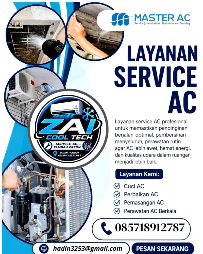 Service Ac , Tambah Freon, Pasang Baru