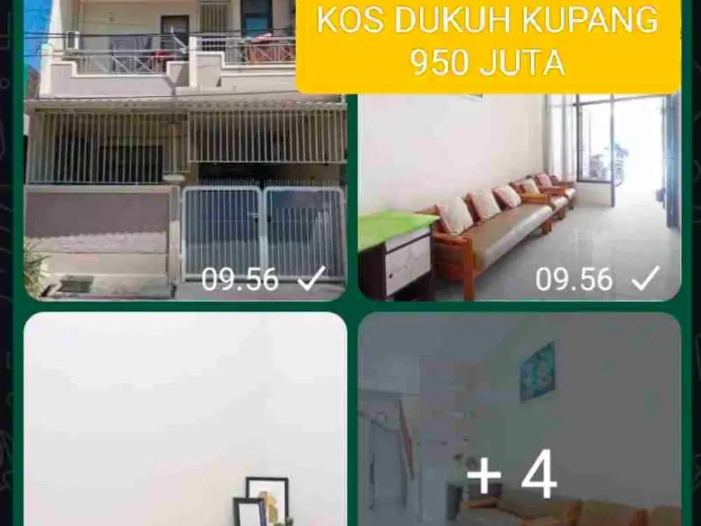 KOS 2 LANTAI DIJUAL MURAH FULL PENGHUNI DI DUKUH KUPANG BARAT