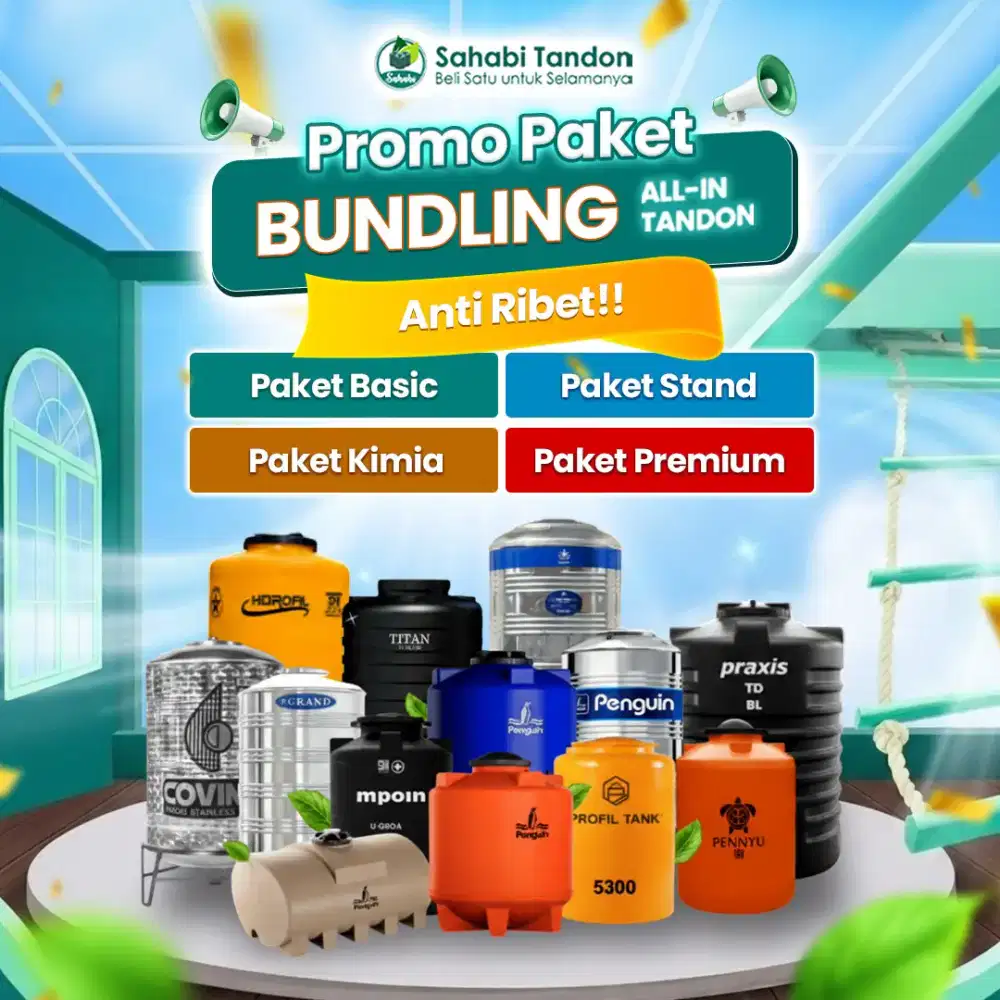 Promo Paket Bundling Tandon Air – All-In Tandon | Anti Ribet